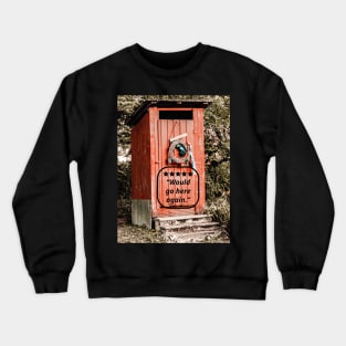 Five Star Rated Outhouse Bathroom Crewneck Sweatshirt